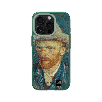 iPhone 16 Pro Clear 憂墨綠 - Van Gogh Museum - 戴灰氈帽的自畫像