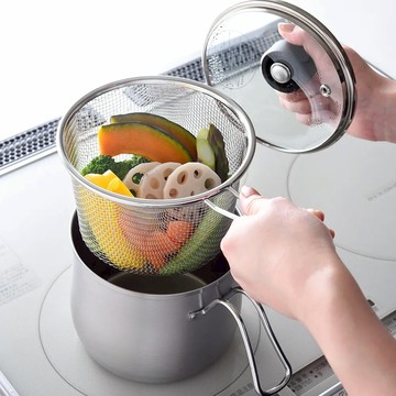 日本 ARNEST 燕三條多功能料理不鏽鋼單柄鍋 14cm