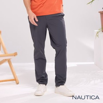 Nautica 官方旗艦 男裝 日常百搭休閒長褲-深灰色