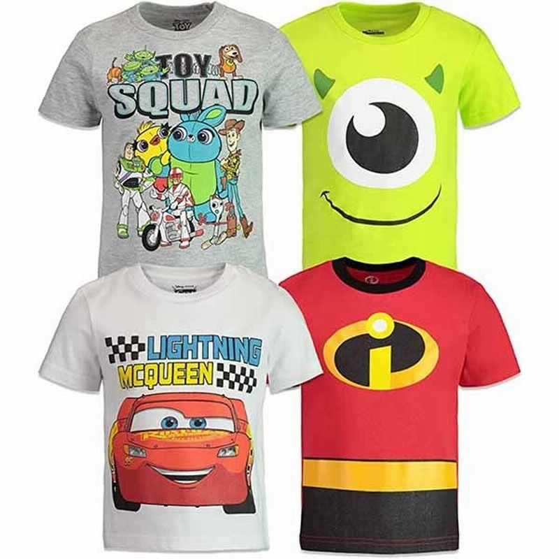 ディズニー Tシャツ ピクサー モンスターズインク サリー インクレディブル 4枚 セット 男の子 子供 幼児 ボーイズ キャラクター 夏物 半袖 通販 Lineポイント最大0 5 Get Lineショッピング
