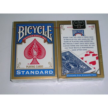 【USPCC 撲克】BICYCLE 808   金邊包裝-藍色-S10309-1