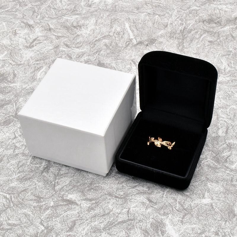 ティファニー オリーブリーフバンドリング 9号 K18ローズゴールド 新品