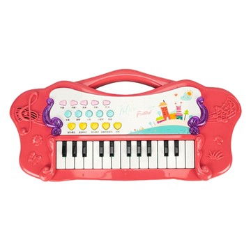 炫彩手提式多功能兒童電子琴  紅色  1個  8830