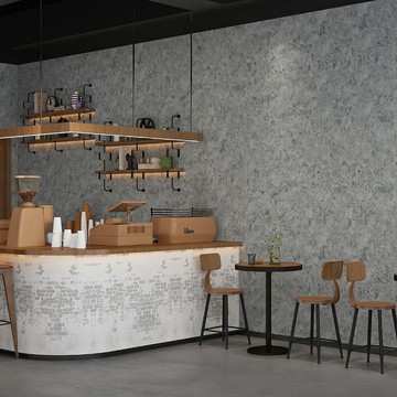 KOTI 日安生活 工業風水泥牆 防水自黏壁紙 斑駁  中灰色  80 x 600cm