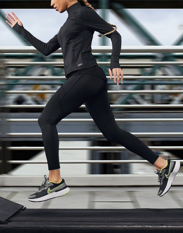 ASOS 4505 Icon run tie waist legging with pocket-Black