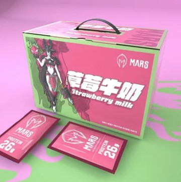 [戰神 MARS] 水解乳清蛋白 草莓牛奶 (60包/盒)-[戰神 MARS] 低脂乳清 - 草莓牛奶 (60包/盒)