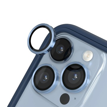 iPhone 13 Pro Max 9H 鏡頭玻璃保護貼 淺藍色