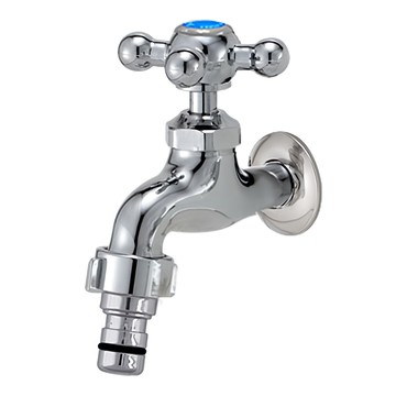 Si Metal 十字快速接頭冷水龍頭  108*123~127mm  1個