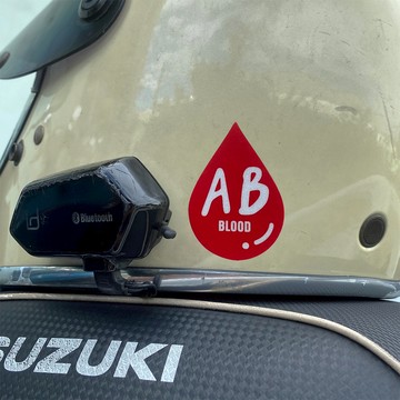 反光屋FKW 血型 貼紙 車貼 反光貼紙 安全帽貼紙 工地帽 個性化貼紙 車身貼紙 機車貼紙 安全帽 防水耐曬 緊急救護