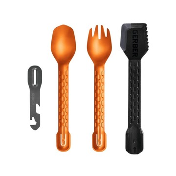 Gerber ComplEAT 四合一便攜多功能餐具(焦橙)