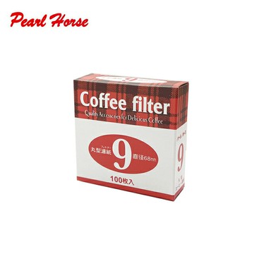 《PEARL HORSE》寶馬牌丸型濾紙#9 100入 JA-P-00-009