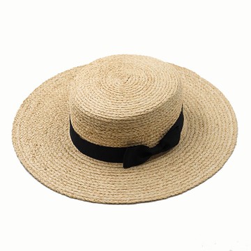 草帽遮陽帽-平頂大簷防曬草編女帽子2款73zr114【獨家進口】【米蘭精品】