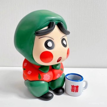 🍀臺灣出貨🍀創意裝飾品車頂車尾搞怪公仔汽車擺件可愛村花蠟筆小新中控臺禮物
