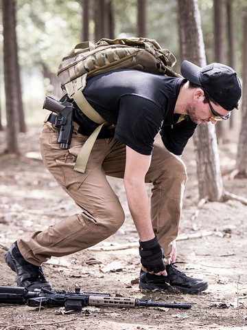 執政官春秋戰術褲男戶外純棉IX7作訓褲9多口袋直筒工裝長褲男彈力