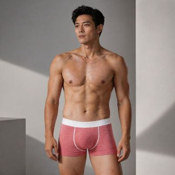 【TELITA】型男素色運動平口褲-亞麻紅