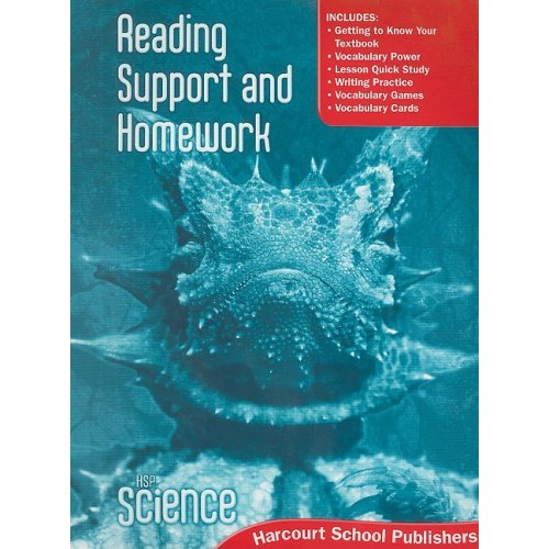 Science  Grade Reading Support  Homework: Harcourt School Publishers Science (Hsp Sci 09)