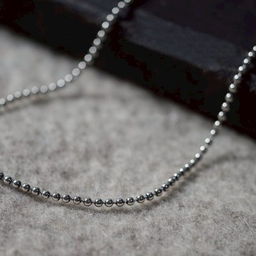2MM小銀珠項鏈女 925純銀 16/18寸/24寸 優質百搭 掌柜推薦