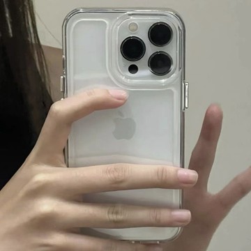 iphone17手機殼.i16太空殼小紅書爆款iPhone14PRO手機殼蘋果11/12透明x/xs金屬按鍵13/15