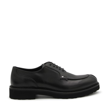 Canali - Black Leather Derby Shoes