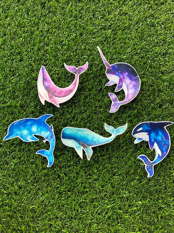 PVC防水貼紙-(中)-彩鯨款