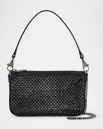 Loubila Mini Mesh Strass Shoulder Bag