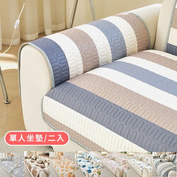 【HOMEMAX】 單人坐墊二入70X70公分_四季涼感乳膠舒適透氣防滑沙發墊(多款任選)