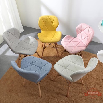 伊姆斯椅 菱格紋皮革 伊姆斯蝴蝶椅 DSW椅 Eames餐椅 復刻椅 櫸木 現代簡約 L型餐椅 北歐 椅子 洽談椅