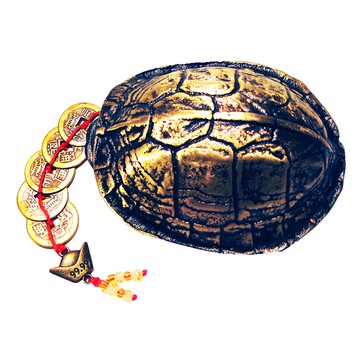 開運陶源 銅 內置五帝錢 大 精銅鑄造 尺寸約長11公分*高3公分*寬9公分  化煞龜殼 銅色  1個