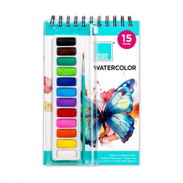 *【COLOUR BLOCK】12色 隨身水彩創作組(CB09A1-15)