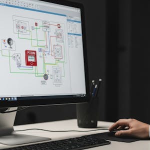 Master Fire Alarm Layout & Wiring Design in AutoCAD
