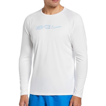 Nike block swoosh 成人長袖防曬衣 防曬透氣 運動時尚  S  白色