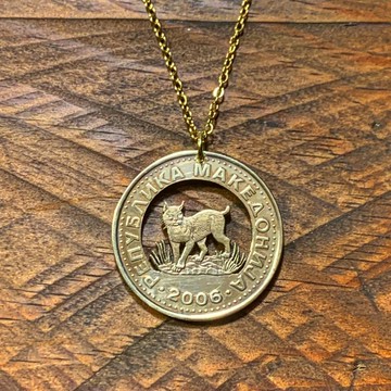 北馬其頓山貓硬幣鍊咀