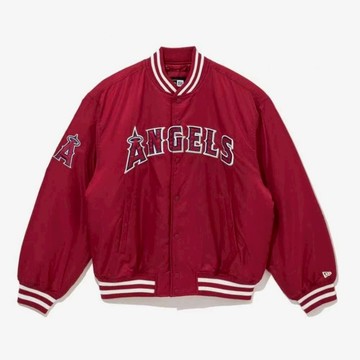 MLB New Era 洛杉磯 天使隊 LA Angels 鋪棉 棒球外套 夾克 Stadium Jacket