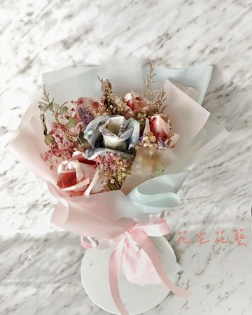 有錢花束/鈔票花束/乾燥花束/花禮(不含鈔票金額,須外加)