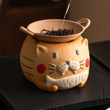 優格烤茶爐蠟燭加熱粗陶溫茶爐冬日室內家用茶葉提香烘焙爐醒茶器