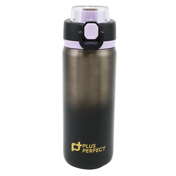 晶鑽316不鏽鋼陶瓷運動彈跳保溫杯-1000cc-漸層黑-2支