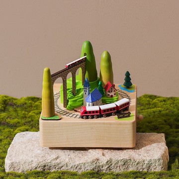 【高架火車】城市音樂盒 世界旅行 鐵路旅行 鐵道之旅 送禮 紀念