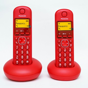 【福利品有刮傷】 Panasonic 國際牌數位DECT 無線電話 KX-TGB212TW (松下公司貨)紅色