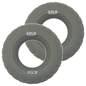 MICHAEL FITNESS 麥克健身 握力圈 50磅 波斯灰 2個  矽膠材質 柔軟高彈 穩握防滑 防水易清洗  不適用