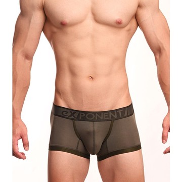 (3色)eXPONENT 激柔 莫代爾四角內褲 (軍綠、天空藍、麻灰色) D12Q21