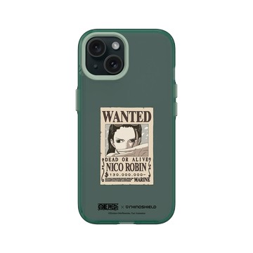 iPhone 15 Clear 憂墨綠 - 航海王 One Piece - 懸賞金系列-羅賓