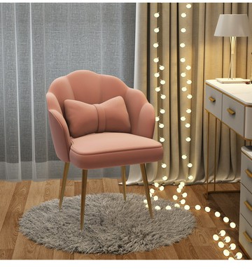 輕奢餐椅家用簡約化妝椅靠背書桌椅ins美甲梳妝凳子臥室女生椅子