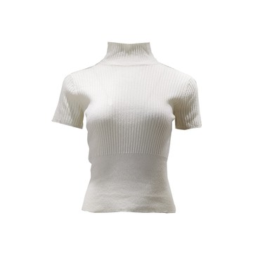 PINKO白色高領短袖上衣