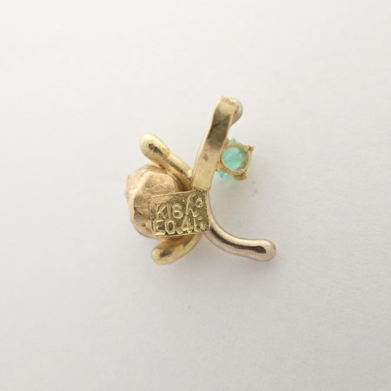 美品 Honoka's Emeralds 川添微 コロンビアエメラルド原石 K18