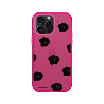 iPhone 15 Pro Max Clear 粉漾桃 - Square Studio 方坊 - 飄浮 Emo