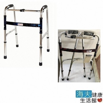 恆伸機械式助行器 未滅菌 海夫健康 鋁合金 1吋亮銀色 加高款助行器 扁圓管 ER-3429-1