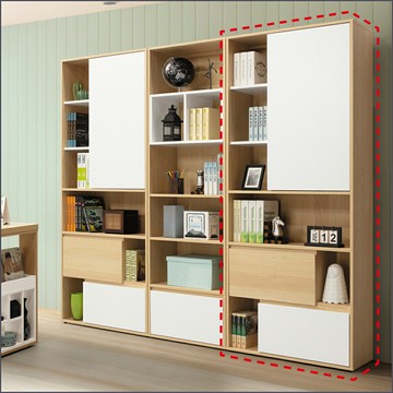 2.7尺書櫃 置物櫃 收納櫃 層櫃 空櫃 門櫃 隔間櫃 抽屜櫃 玄關櫃【163A54502】Leader傢居館163-H532