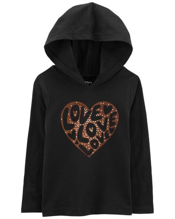 Baby Heart Jersey Hoodie