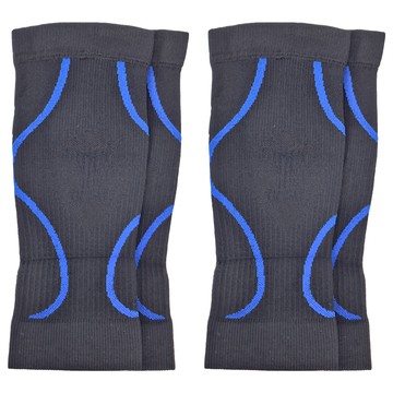 足健美襪品 經典款320D運動款小腿襪套  M  天很藍  1組