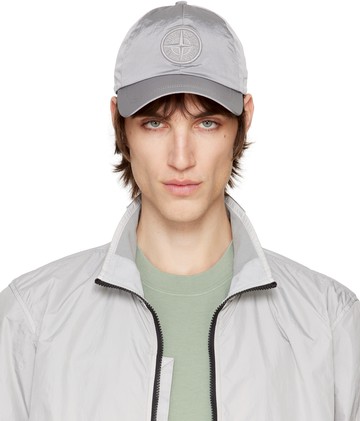 Stone Island 灰色 Nylon Metal ECONYL 棒球帽